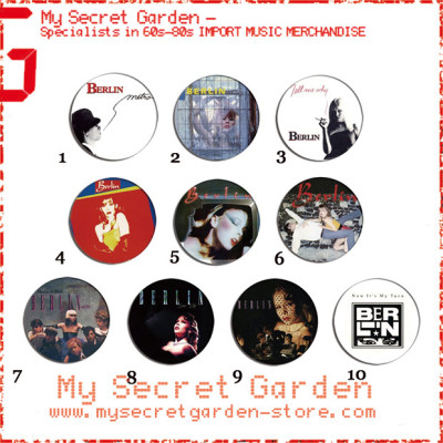 Berlin - Pleasure Victim , Love Life Album Pinback Button Badge Set ( or Hair Ties / 4.4 cm Badge / Magnet / Keychain Set )